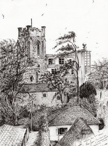 View from St Catherines school Ventnor I.O.W., 2011 by Vincent Alexander Booth